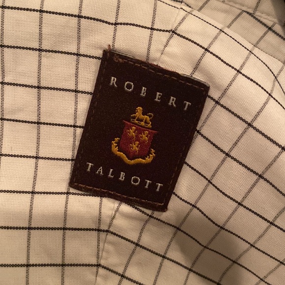 Robert Talbott Classic Men’s Shirting Black Checkered - Picture 5 of 5